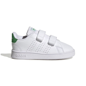 Sneakers primi passi bianche da bambino con doppio velcro adidas Advantage CF, Brand, SKU s334000154, Immagine 0